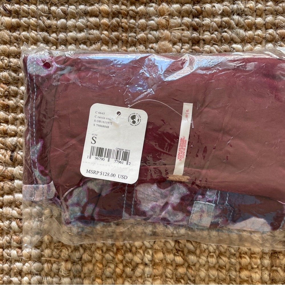 NEW Free People Sully Dress In Raisin Combo - Picture 8 of 13
